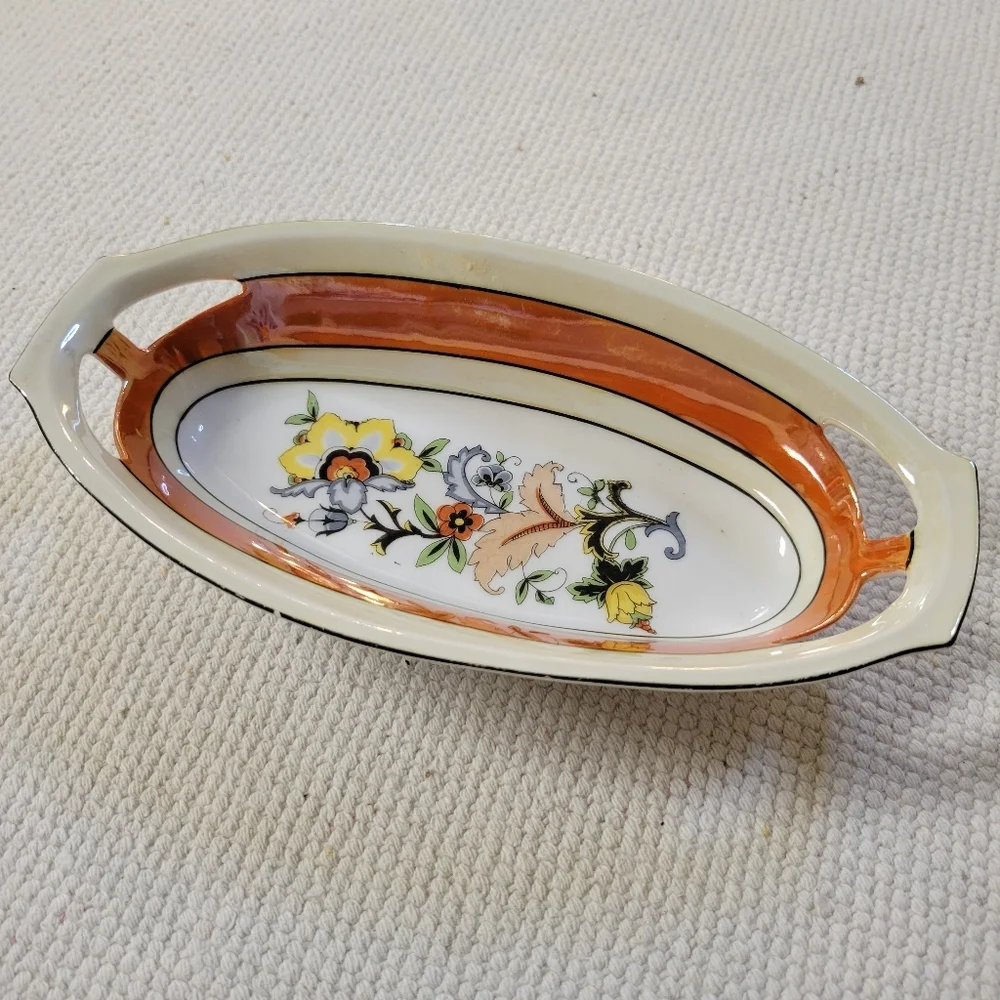 Vintage German Oval Celery Serving Dish.